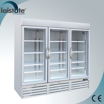 3 Glass Door Low Temperature Air Cooling Refrigerator