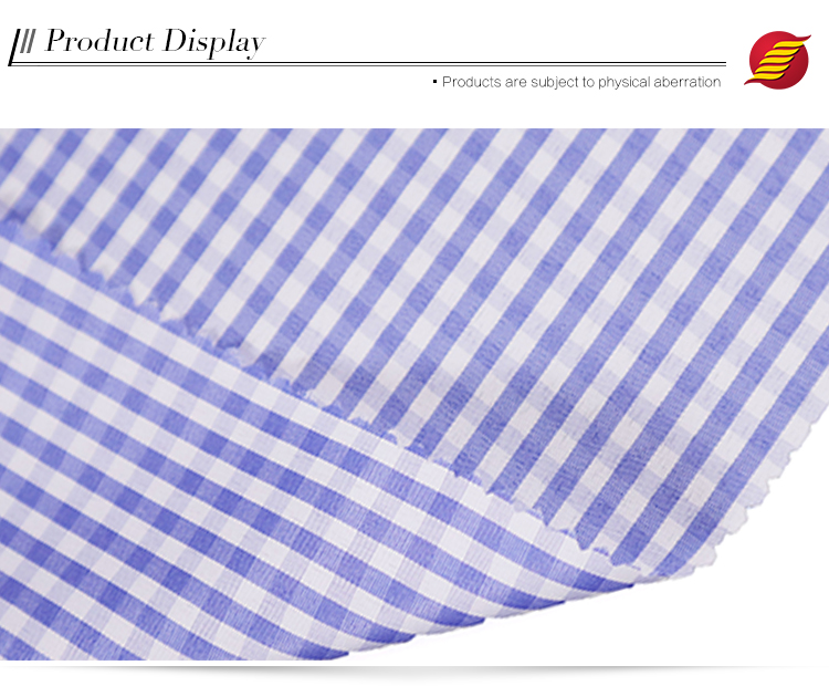 Modern clothing stof polyester check pattern wholesale shirting fabric and textiles for clothing