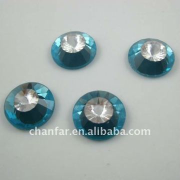Round glass jewelry accessories beads,facet round glass diamond