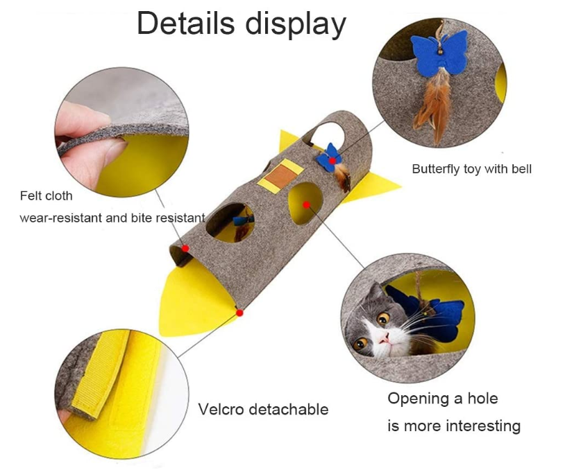 Tunnel interactif pour chats Interactive Cat Tunnel