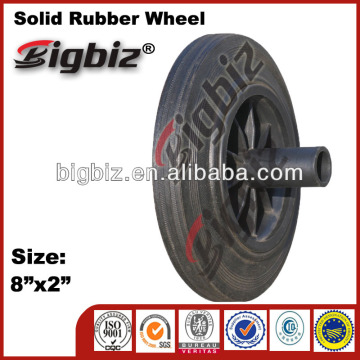 China rubber wheels, cheap rubber wheels, solid rubber wheels 8x2