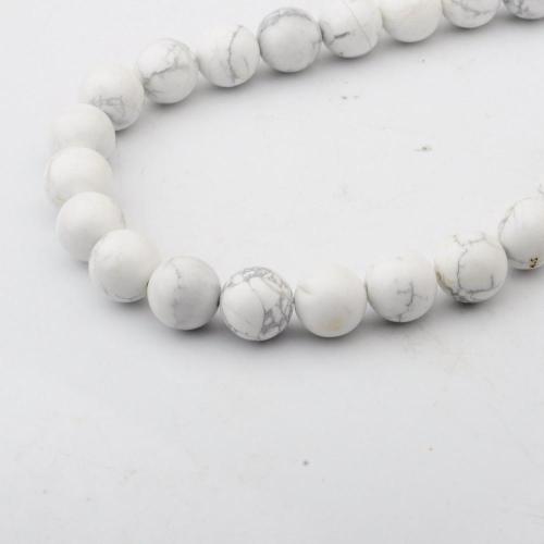 14MM Loose natural Gemstone Howlite Round Beads for Making jewelry