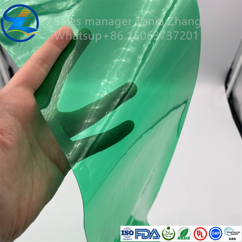 Colored soft PVC film for making bags