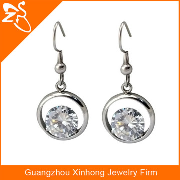 aaa zircon long earrings, hook with loop earring, druzy dangle earrings