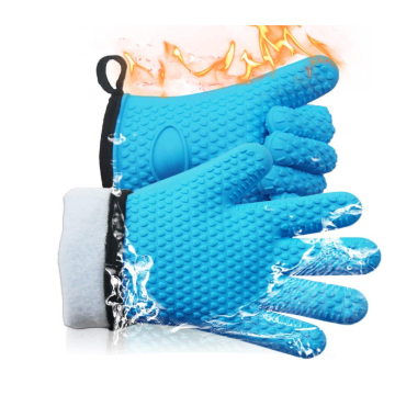 Gants de cuisine de cuisine en silicone résistant à la chaleur