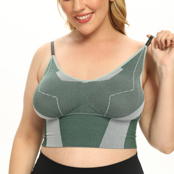 Seamless Large Size Women's Sports Bra Vest