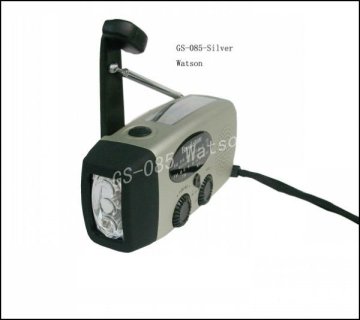 solar hand crank radio