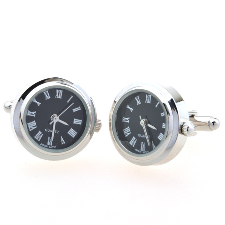 Wholesale Exquisite Import Mechanism Clock Cuff Links