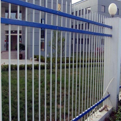 SGS galvanized steel picket fence