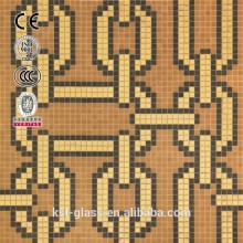 brown chains glass mosaic