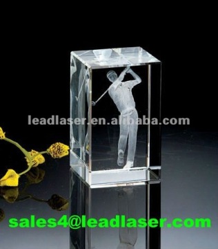 Blank crystal cubes for engraving