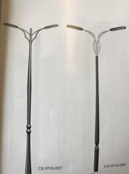 Aluminium Alloy Spinning Courtyard Lamp Pole