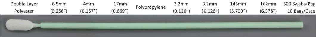 Cleanroom Polyester Swabs for Cleaning Medicine Instrument