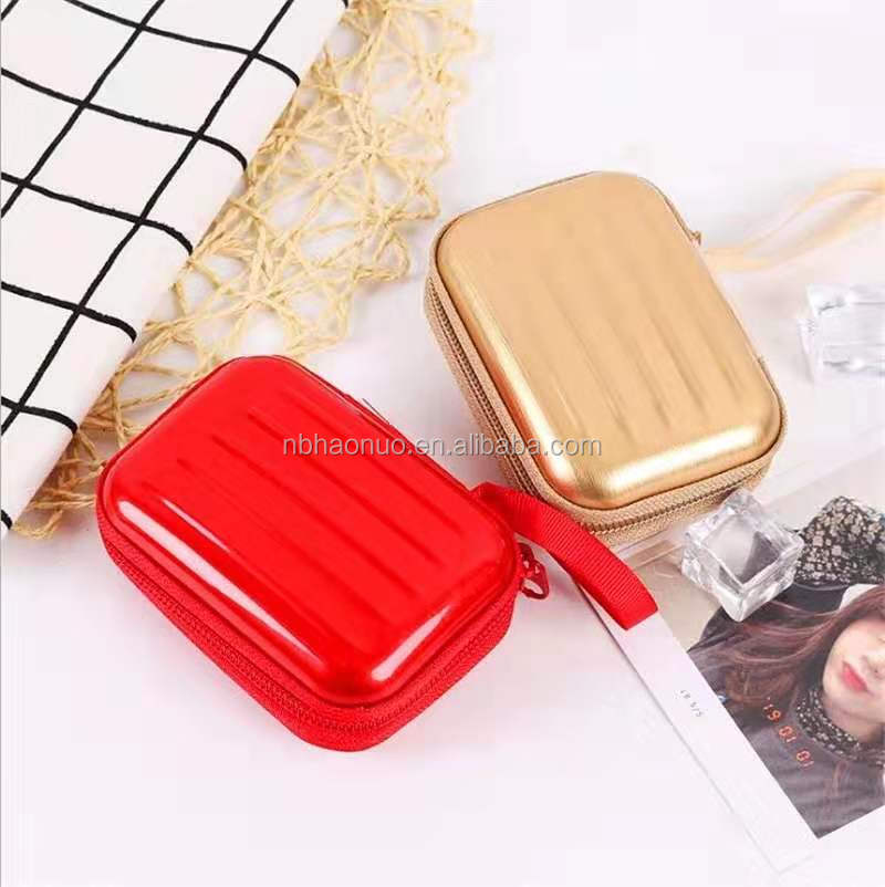 High qualityNew creative Hot sale Fashion zipper square tin box simple storage coin purse
