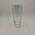 Hammer finish pearl effect highball glass