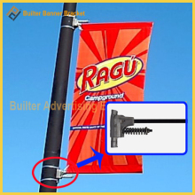 Outdoor Street Advertising Lamppost Pole Display