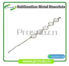 sublimation round metal bracelets
