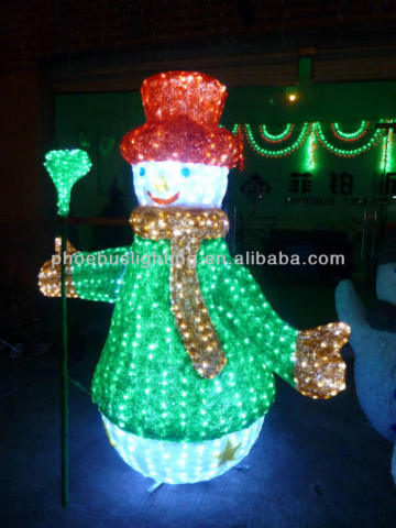 christmas outdoor snowman lights