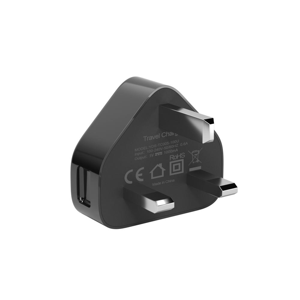 المملكة المتحدة 3 PIN USB منفذ واحد 5W USBRASTER