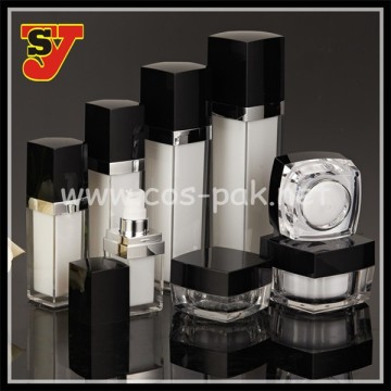 Plastic Cosmetics Packaging Black and White