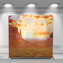 western sunset tension fabric straight display