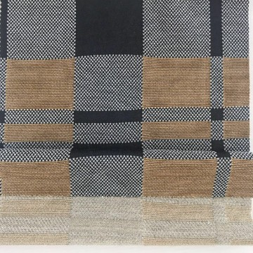 Karierter Jacquard-Strickstoff