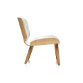 Nut lounge chair with ottoman