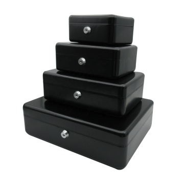 Lockable Metal Cash Boxes: Custom Logo, Quality Wholesale, Portable, Safe Steel Cash Box (6-12 Inches)