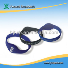 125khz/13.56mhz rfid silicon wristband