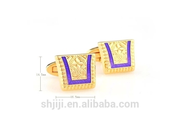 Gold Special Shape Brass Cufflinks