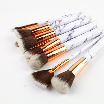 Trucco Kabuki Brush, Pennelli per trucco per capelli sintetici, Maniglia in legno Pennello Kabuki