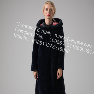 Reversible Long Women Merino Shearling Coats