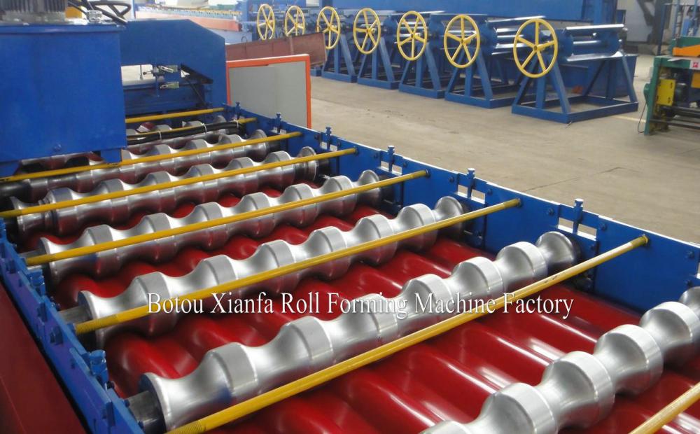 Philippines style Glazed Steel Tile Roll Forming Machine