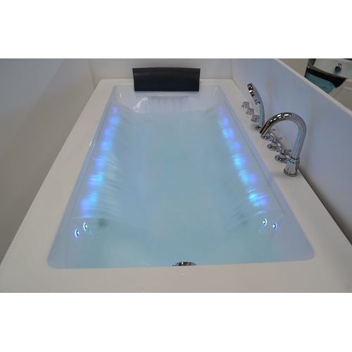 Waterfall Led Lighting Whirlpool Acrylic Massage Bathtub