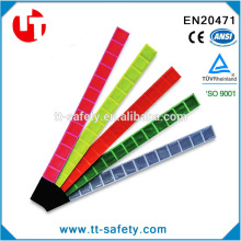 high visibility pvc reflective snap band for running cycling walking dog