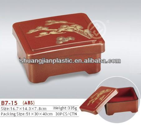 Square plastic eel box for Japanese and Korean food