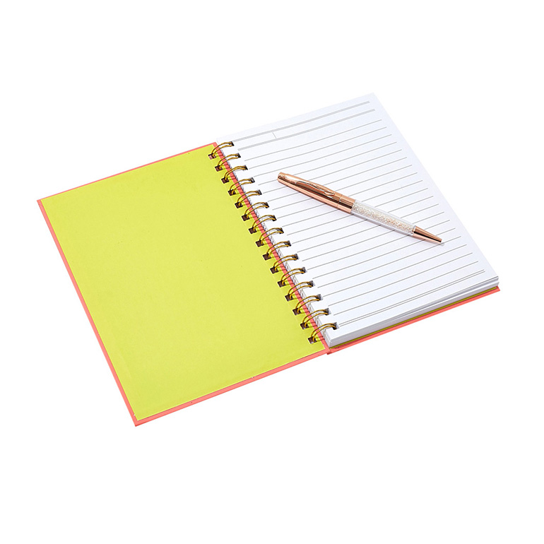 New Product Notebook And Pen Gift Set For Love, Custom Luxury Office Stationery Set With Heart Pearl