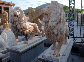 popular 2018 hot sell chinese stone carving big stone lion statue