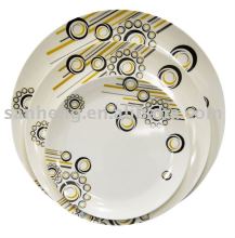Melamine round dessert plate set