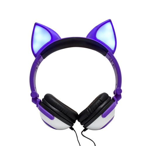 CE RoHS FCC REACH fox ear lighting headphone