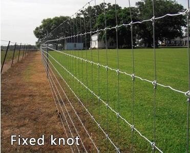 Field Fence Silver Steel Woven Wire