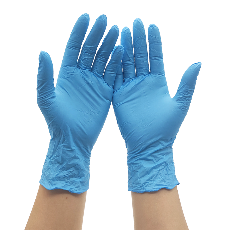 Nitrilhandschoen wegwerpmedische blauwe handschoenen