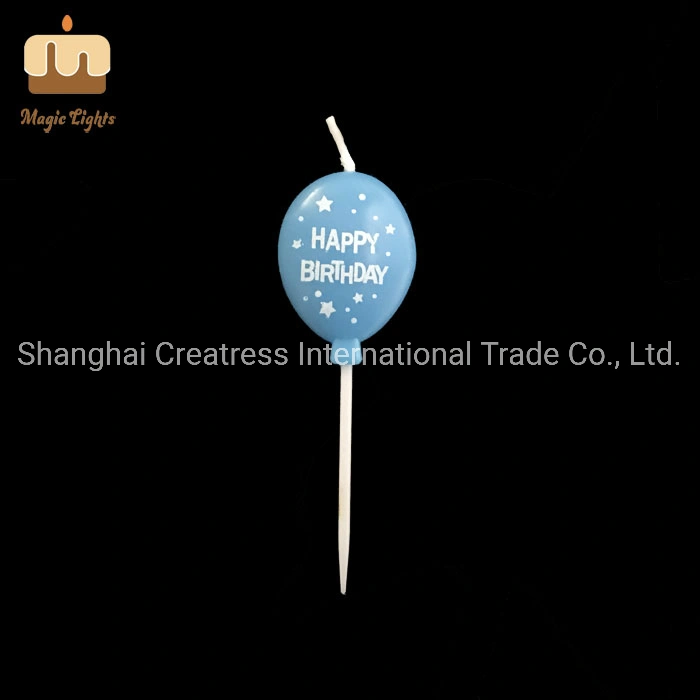 Chinese Smokeless Fancy Balloon Shape Birthday Candle UK