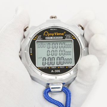High-Grade Multi-Channel Metal Sports Electronic Stopwatch