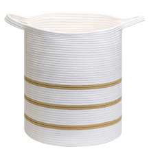 Jumbo Cotton Rope Hamper Handle Storage Basket