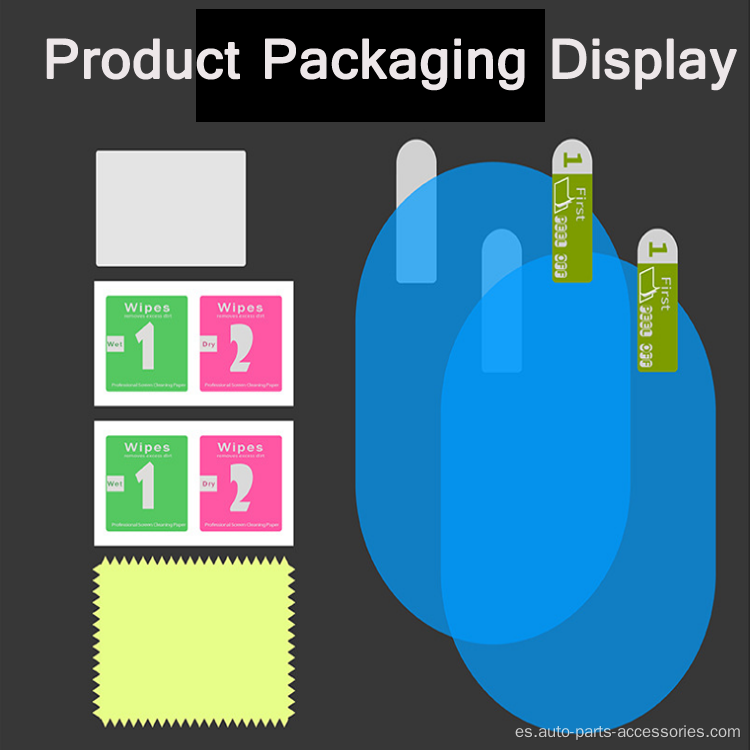 \ Película a prueba de lluvia retrovisor espejo espejo pegatinas de vidrio