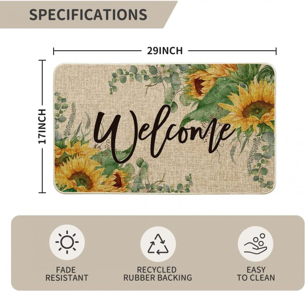 Solrosor Summer Decorative Doormat