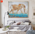 Ζωγραφική άγριας ζωής των ζώων Wall Art Elephant Oil