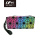 Geometric design changable color PU makeup bag