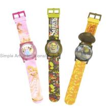 Flip top flashing light children gift watch
